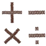 A set of chocolate numbers on a white background, perfect for mastering your money. Financial literacy.