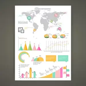 Business infographics vector | price 1 credit usd $1.